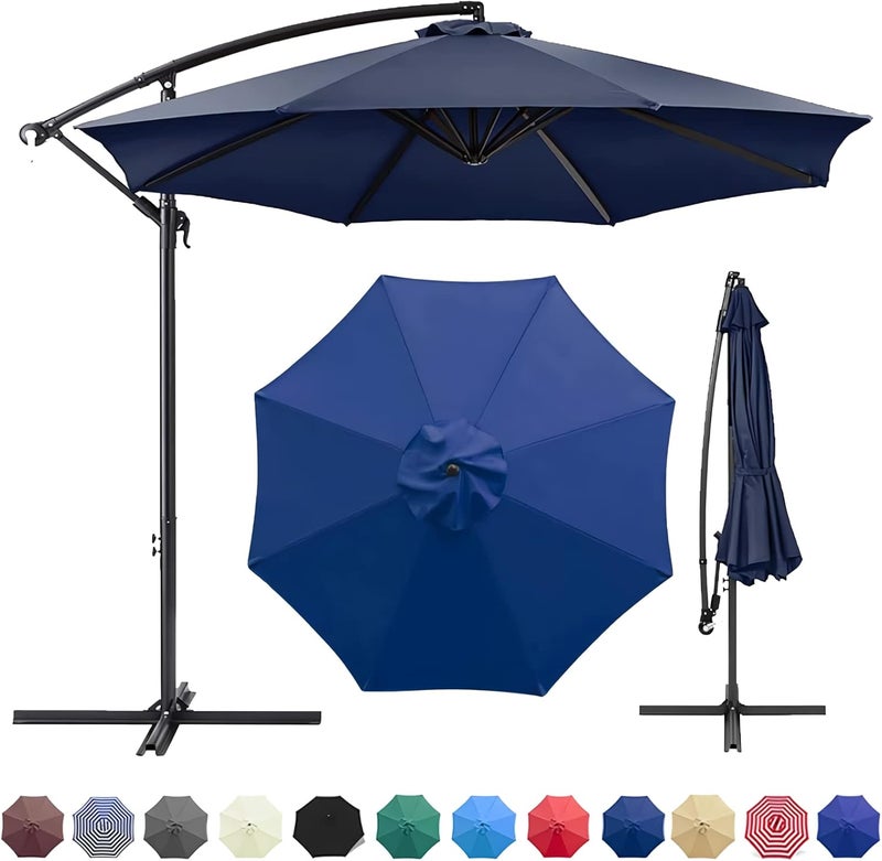 GLDDFDG Patio Umbrella Canopy, Universal Replacement Cover for 10 Feet 8- Ribs Outdoor Round Patio Market Umbrella Parasol Canopy Top Sun Shade Accessory, 300D UV Protective And Water Resistant Patio Canopy , - Image 1